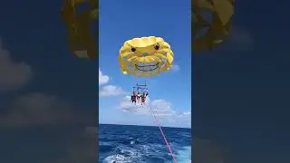 Parasailing from start to finish