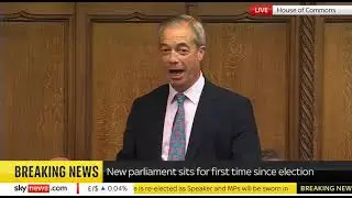 Farage hits out at Bercow in Commons speech
