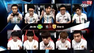 Champions Korea Jin Air vs Ever 8 League Of Lengeds 2017 Game 1