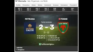 20260110 Petriana - Fidene (2-3) Partita Completa