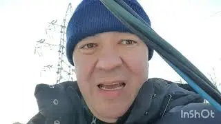 делаю натяжку силового кабеля СИП тросом на улице
