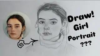 Learn how to draw a girl portrait with Loomis method