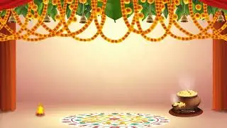 LED Pongal celebration background|sankranti celebration background|4K