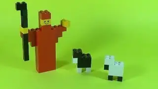 How To Make Lego SHEPHERD and his SHEEP  - 10664 LEGO&reg; Bricks and More Creative Tower Tutorial