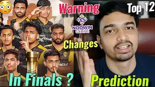 Mazy Prediction ~Godl in Finals ? 😮| Top 12  😯Nodwin Warning ⚠️| Amar in Lan 😍| Zgod Sad Message 😔