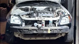 HOW TO REPLACE 1999 HONDA CIVIC EX HEADLIGHTS PLUS WIRING