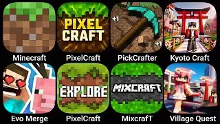 Minecraft,PixelCraft,PickCrafter,Kyoto Craft,Evo Merge,Pixel Craft Explore,Mixcraft,Village Quest