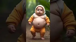 Fat baby walking style #ai #baby #stylish