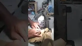 Process on how to sew back pocket of pants
