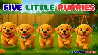 Five Little Puppies | Cute Counting Song for All | Catchy Tune with 3D Animation
