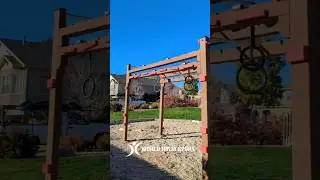 Kids Playset VS Backyard Ninja Obstacles #ninjawarrior #ninjatraining #playground #playset