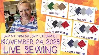 LIVESTREAM SEWING |  Cotton Cuts Holiday Your Way Mini Mystery Table Runner  |  Fri, Nov 24 2023