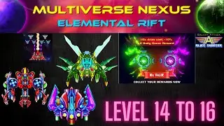 Galaxy Attack Alien Shooter | Multiverse Nexus Elemental Rift Event 2025 Level 14 To 16