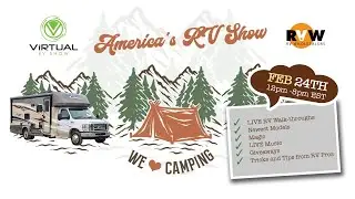 America's RV SHOW Feb. 24th 2022 12-8PM EST LIVEstream - New RVs!