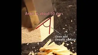Nice demonstration of cutting wood with a chisel at different angles