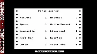 BBC Micro - Brian Clough's Football Fortunes (1987)
