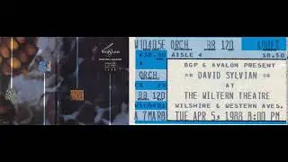 David Sylvian 1988 04 05 Wiltern Theatre, LA, CA (matrix)