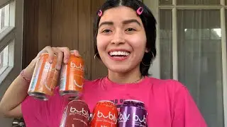 Trying Every Flavour Of  Michael Bubl&eacute;'s Bubly Sparkling Water | Rose Clare Fernandez