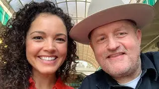 Portable Clint with former Miss USA/Actor Susie Castillo
