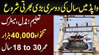 wapda new jobs 2021 l latest government jobs in pakistan 2021