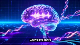 40Hz Gamma Waves for Mental Energy | Binaural Beats to Help You Focus, Retain and Learn Better