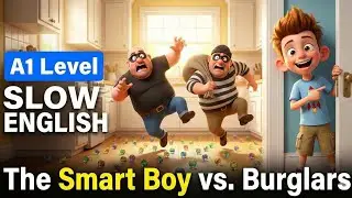 Two Thieves Picked the WRONG House! 🏠😱 | English Listening Practice (A1-A2 Level)