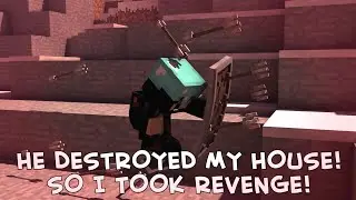 HE DESTROYED MY HOUSE! SO I TOOK REVENGE! - Mineblock Smp - Hacker ||