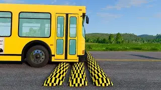 🔴Trucks Vs Speed Bumps - BeamNG.Drive
