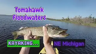Kayak fishing on Tomahawk Floodwaters...
