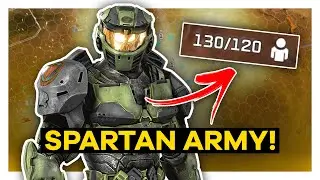 my INDESTRUCTIBLE spartan army in Halo Wars 2!  💪