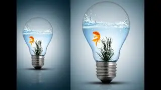 Photoshop Tutorial | Photo Manipulation | Water Splash in Bulb in Photoshop 2020
