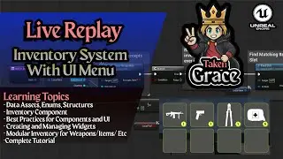 Drag and drop Inventory in Unreal Engine 5! Build it Live
