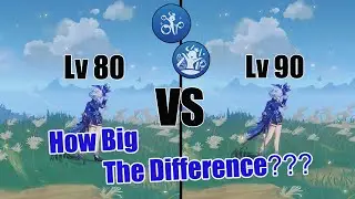 Furina Lv 80 vs Lv 90 Damage and Heal - Genshin impact