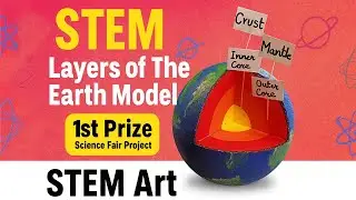 🌍 Layers of the Earth Model | Science Project for School Fair | Earth Structure