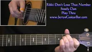Steely Dan Rikki Don't Lose That Number Guitar Play Thru