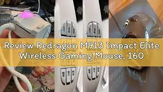 Review Redragon M913 Impact Elite Wireless Gaming Mouse, 16000 DPI Wired/Wireless RGB Gamer Mouse wi