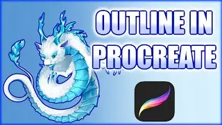 How to add an OUTLINE in Procreate!