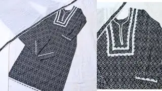 Pakistani Kurti cutting and stitching/lace kurti design/ kurti design/Pakistani lace suit design