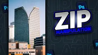 Building Zip Manipulation in Adobe Photoshop || Image Manipulation || Design With Frankee