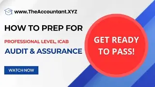 How To Prep for Audit & Assurance (AA) of Professional Level, ICAB
