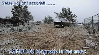 ASMR MG Farina Magnette in snow video (1 hour)