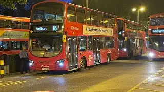 121 London’s Euston Bus Station at night, Saturday, 28th June, 2025