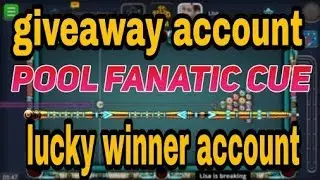 Lucky winner pool fanatic cue | giveaway account | Technical Taco Boy | TTB