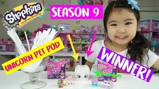 Precious Unicorn Pet Pod Giveaway Winner Shopkins Season 9 And Sneak Peak of Cutie Corn Pony