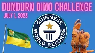 GUINNESS WORLD RECORD - Dundurn Dino Challenge - Saskatchewan - Most Inflatable Dinosaurs one place!