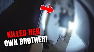 Bodycam shows Cops arresting 12-year-old Girl  for stabbing little brother