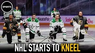 NHL Players Kneel During National Anthem