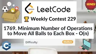 LeetCode 1769. Minimum Number of Operations to Move All Balls to Each Box | Weekly Contest 229 | C++
