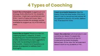 4 Types of Coaching