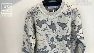Dior sweater with Dior Around The World Intarsia